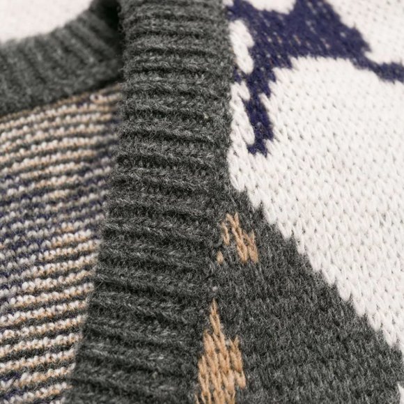 π₯³ππ HOST PICK πππ₯³ Gucci Equestrian π΄ π Diamond Jacquard Sweater in Gray NWT - Picture 6 of 12